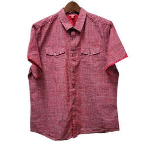 GUESS Men's Slim-Fit Button-Up Shirt Size Large